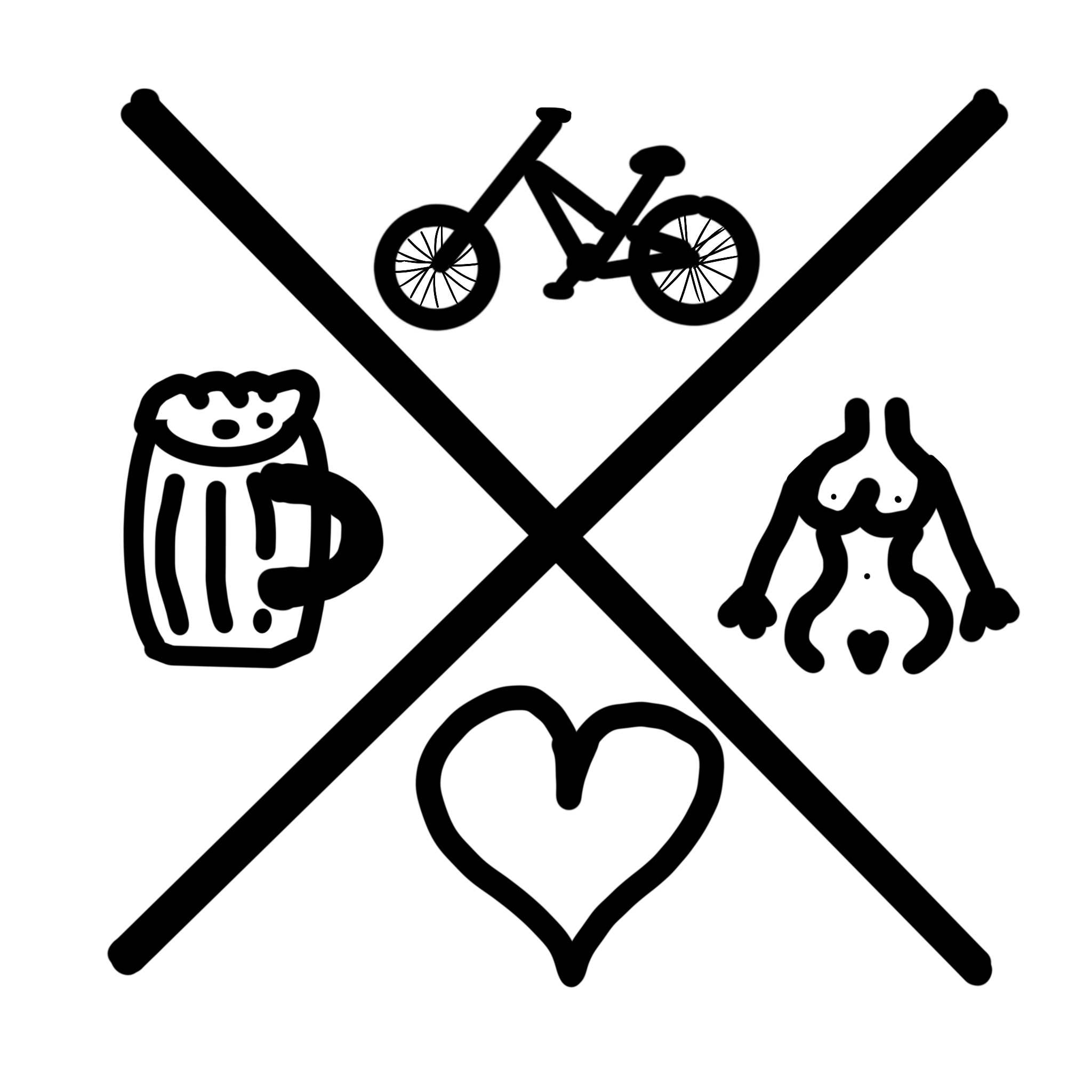 Tričko s potiskem Tričko MTB
